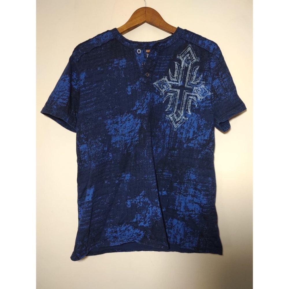 Helix Blue Polo Shirt Size Large
